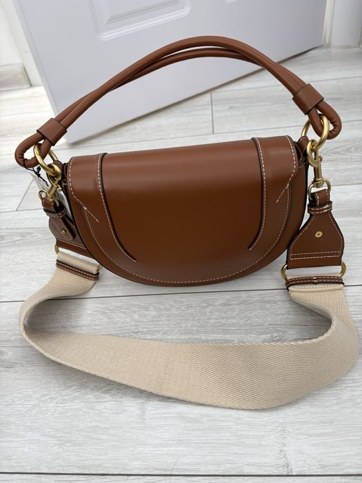 Zara дамска чанта в кафяво