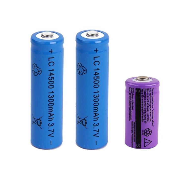 Перезаряжаемая литиевая батарея 3,7V. CR123A/16340