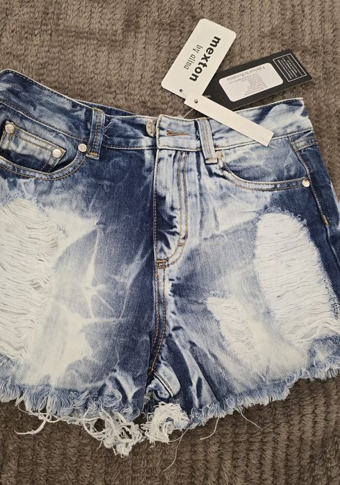 Set Maxton Maiou auriu cu blugi scurti - Nou cu eticheta