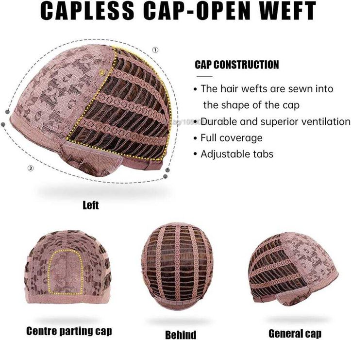 Светло руса омбре чуплива перука 60 см с тъмни корени и бретон