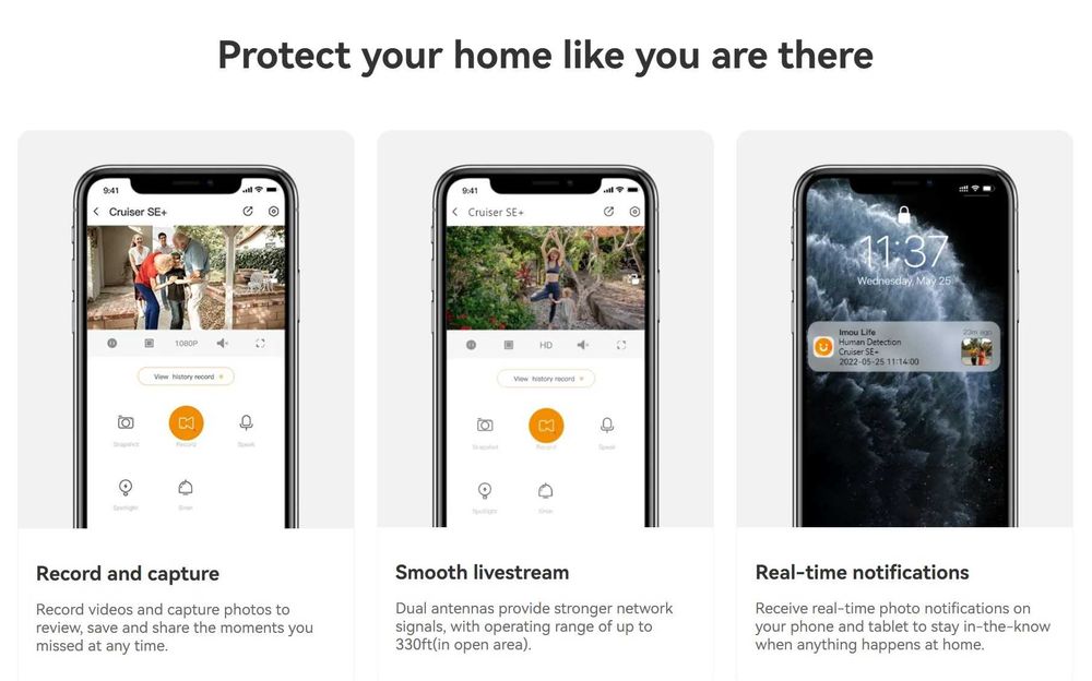 Въртяща IP камера Dahua IMOU Cruiser SE 5MP Wi-Fi PTZ +24м Гаранция