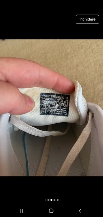 Adidasi Tommy Hilfiger originali piele 39