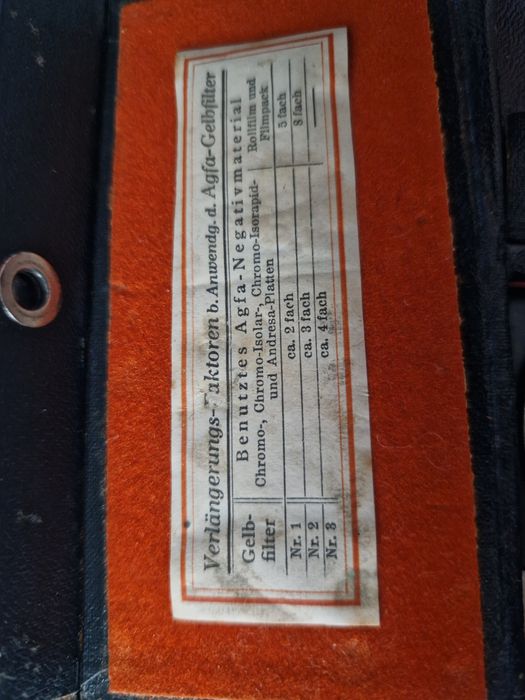 Винтидж комплект Agfa жълти филтри + Zeiss Ikon кутия – фото 1930-40г.