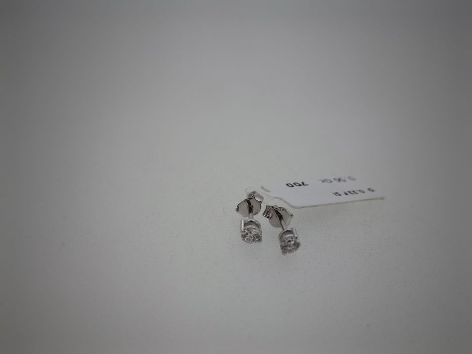 Cercei Solitaire cu diamante naturale 0.23ct F Și (r)