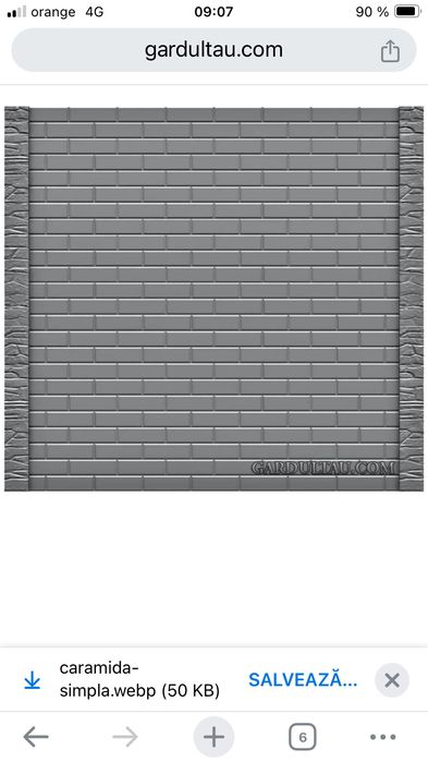 Gard beton placi stâlpi montaj