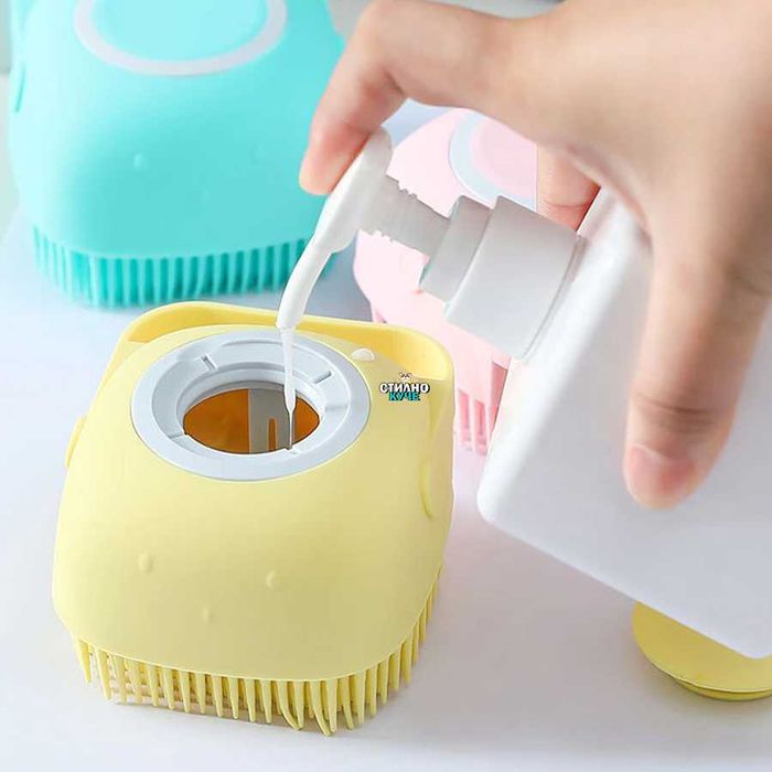 Силиконови четки за баня с пълнител за домашни любимци Четка за куче