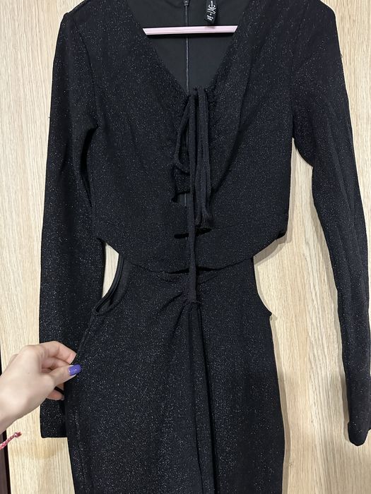 Гащеризон черен с ситно ламе