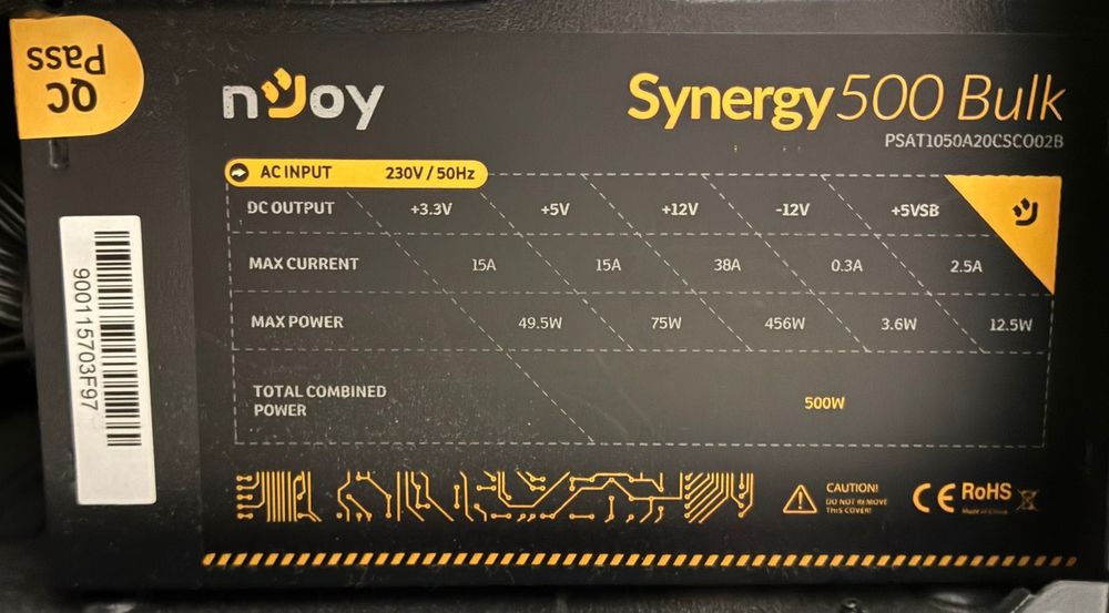 Carcasă gaming plus sursă 500w