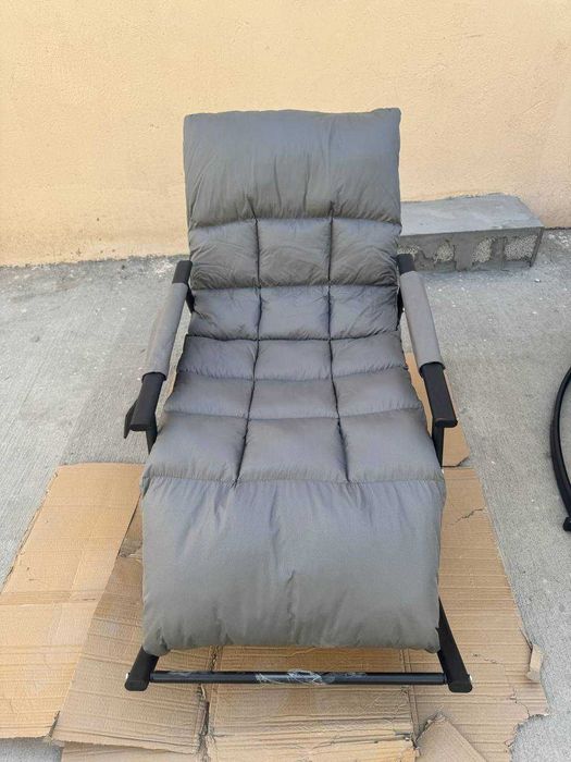 Кресло-качалка , серый 100 кг