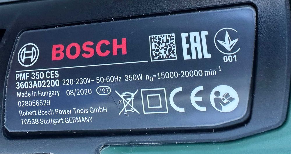 BOSCH PMF 350 CES - Мощен мултифункционален инструмент 350W