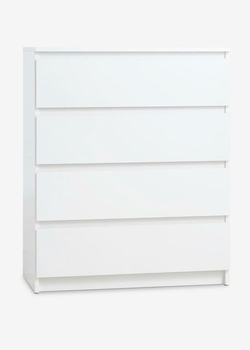 Comodă 4 sertare TANGE albă
