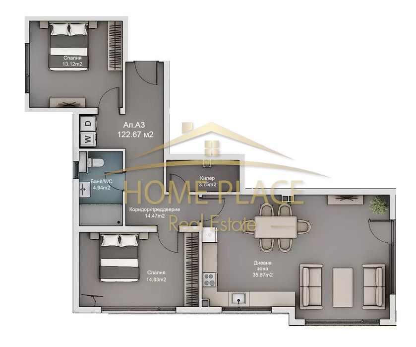 Продава се Тристаен апартамент в к.к. Св.Св. Константин и Елена - 123 кв.м за 1236 €/кв.м - Снимка #1
