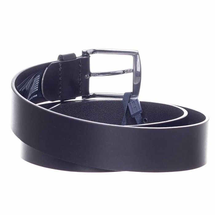 Curea Tommy Hilfiger din piele cu cataramă pătrată denton