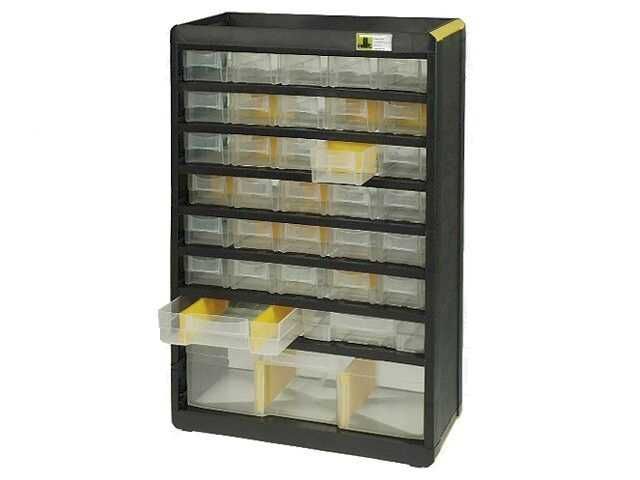 Magazie pentru piese mici - Dulap organizator cu 33 de sertare pentru depozitare componente, scule si accesorii