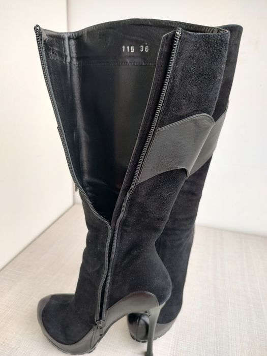 Cizme negre din piele naturală mărimea 36