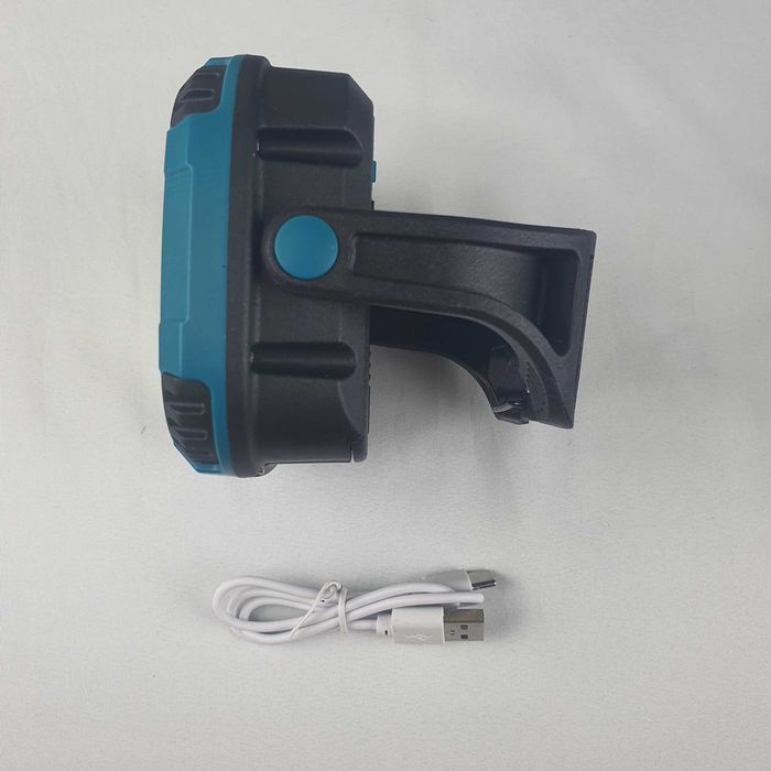 Lanternă LED Magnetică-Reîncărcabilă cu Suport și Power Bank + Cablu