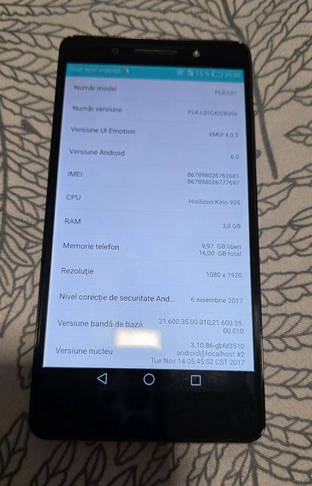 Telefon Honor 7 (model PLK-L01)