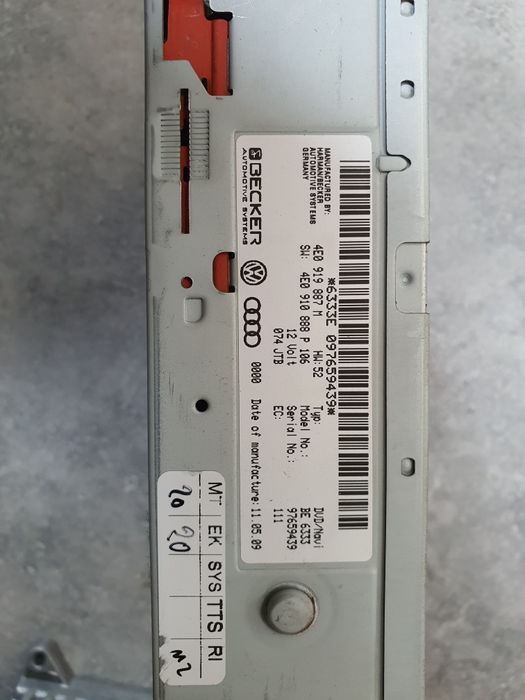Audi concert A4 B8/Audi multimedia A4 B8/CD changer Audi A4 B8 Ramnicu Valcea • OLX.ro