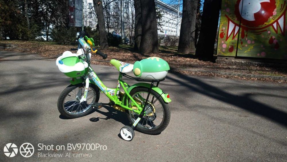 Детско колело Moni 16 инча зелено