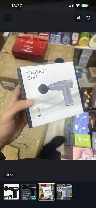 Massage Gun aparat massaj qilish uchun 
Yengi ochilmagan assartiment b
