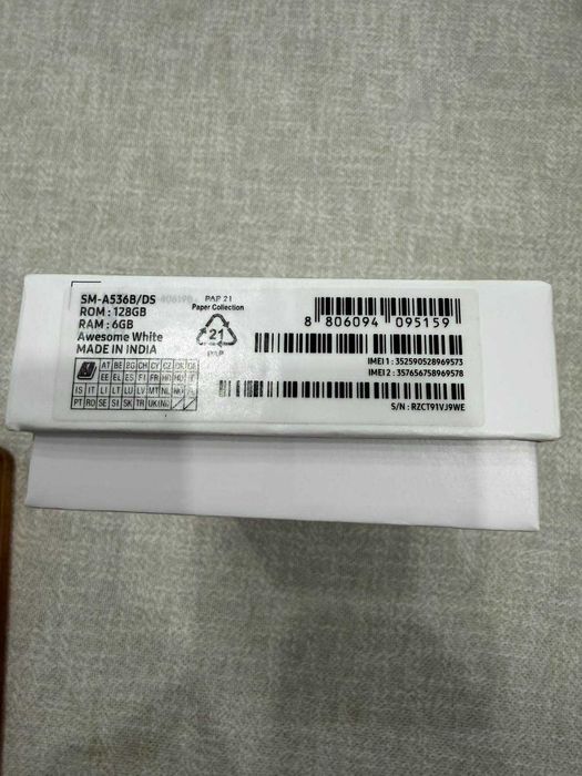 Samsung Galaxy A53 5G 128GB / Бял / Отлично състояние