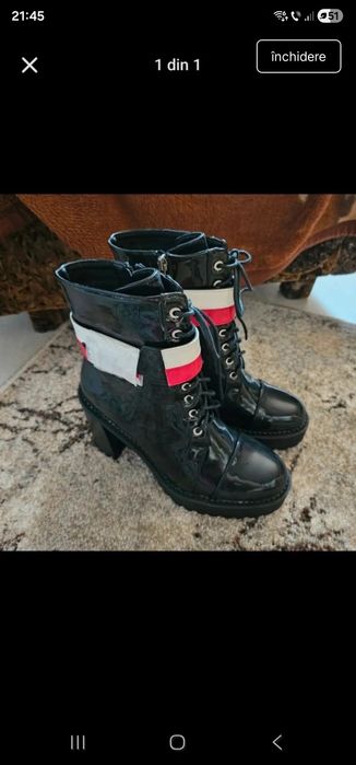 Botine cu toc gros