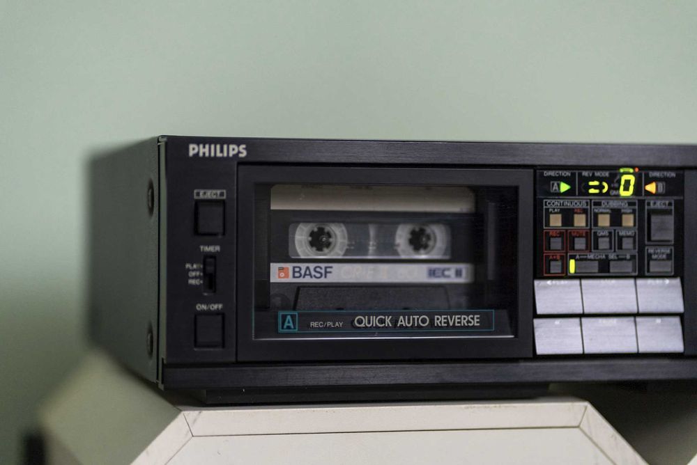 Philips FC567, dublu deck, QMS, Dolby B,C, an 1987, 5kg