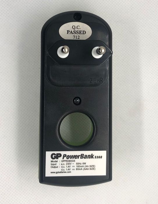 2 бр. за 5 лв. зарядно за батерии GP PowerBank Mini Quick (GPPB25GS)
