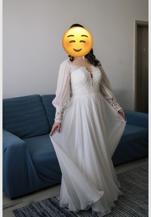 Rochie de mireasa din matase