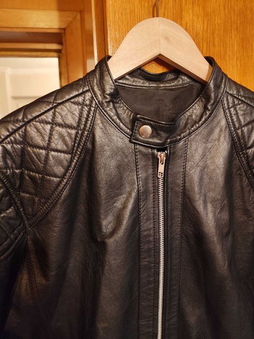 Jacheta geaca de piele 50 L bomber Atelier Torino NOUA piele naturala