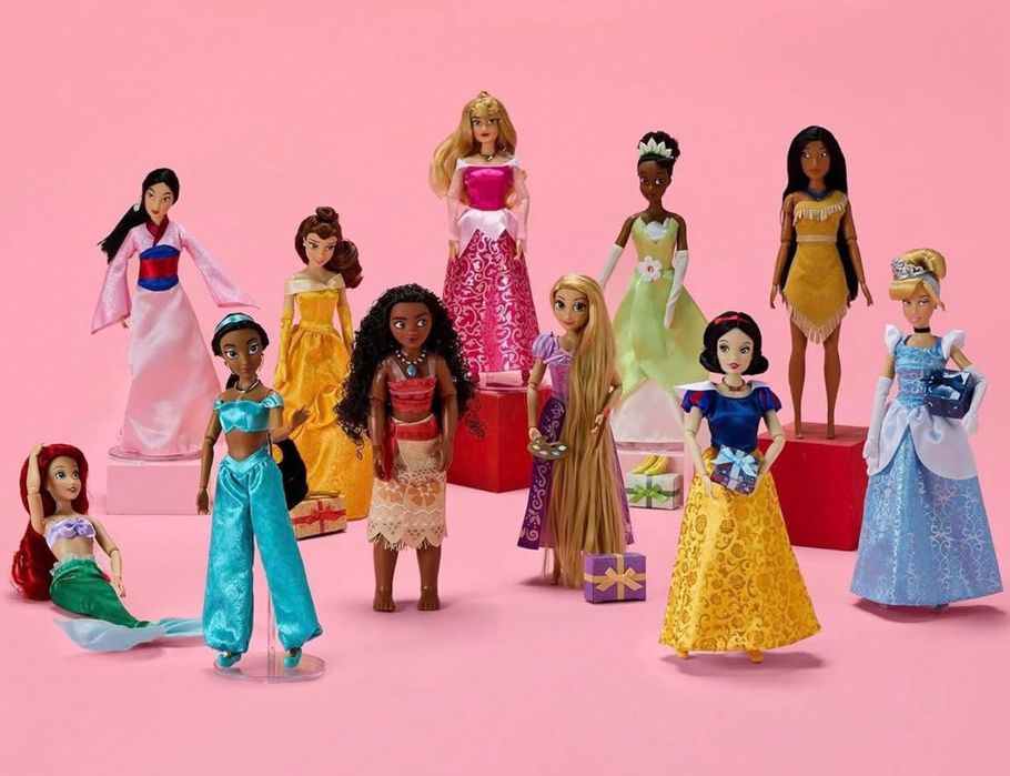 Голям комплект с 11 кукли Disney Принцеси с аксесоари