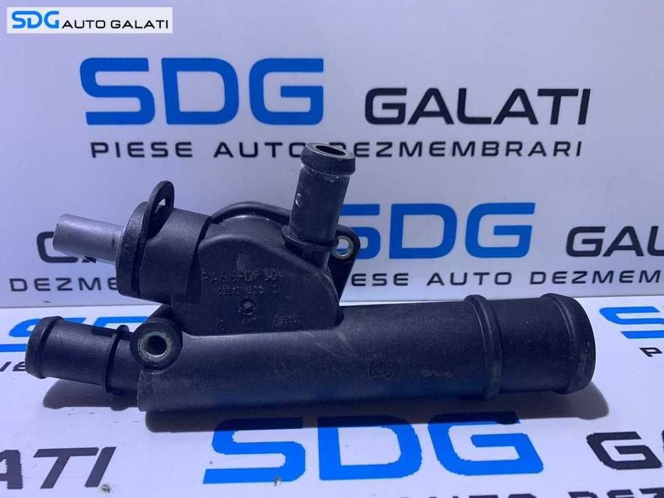 Suport Carcasa Termostat Flansa Senzor Temperatura Apa Skoda Octavia 2 1.9 TDI BJB BKC BXE 2004 - 2013 Cod 038121132D [M5493]