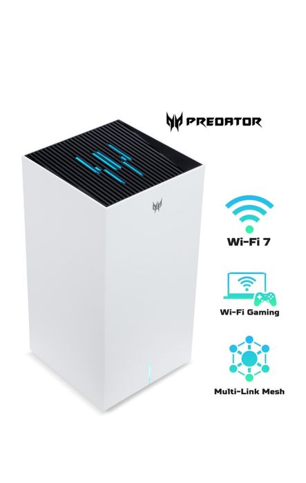 Router  Acer predator T7, WI-FI 7, Tri-band, 6 GHz, 5GHz, 2,4GHz

2.4