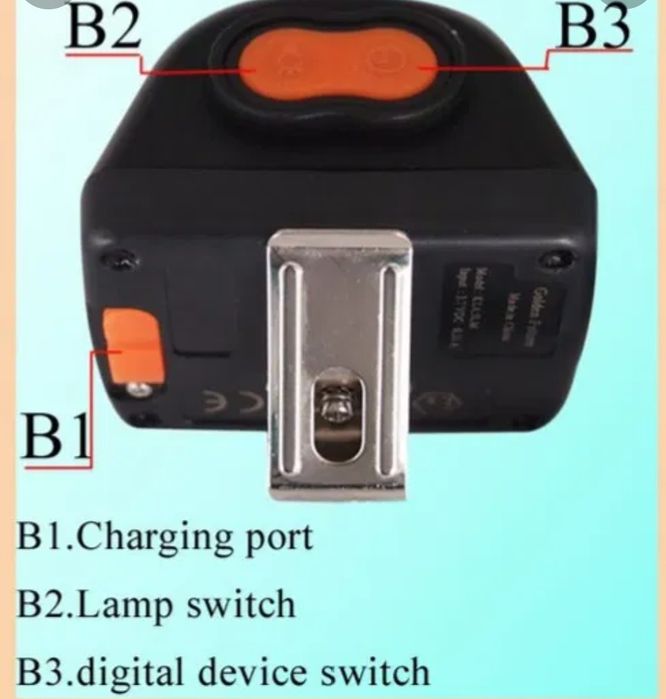 Lanterna profesională KL 4,5 L M afișaj electronic cu grad de încarcar