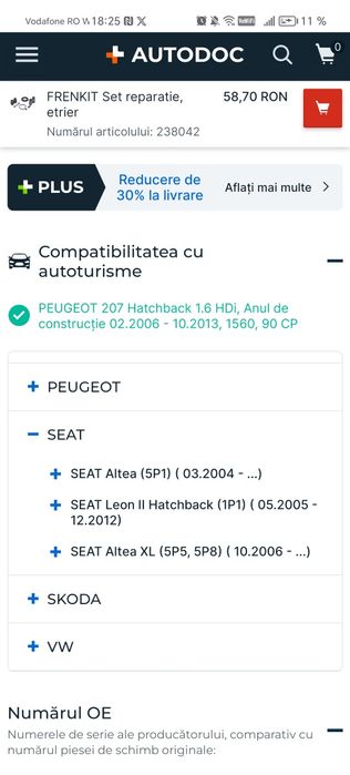 FRENKIT 238042 Set reparatie etrier Peugeot /Ford/Citroen
puntea spat