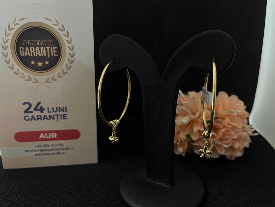 Cercei Aur 14k 4.80g (AG16 Moldova b32996)-Garantie 2 ani!
