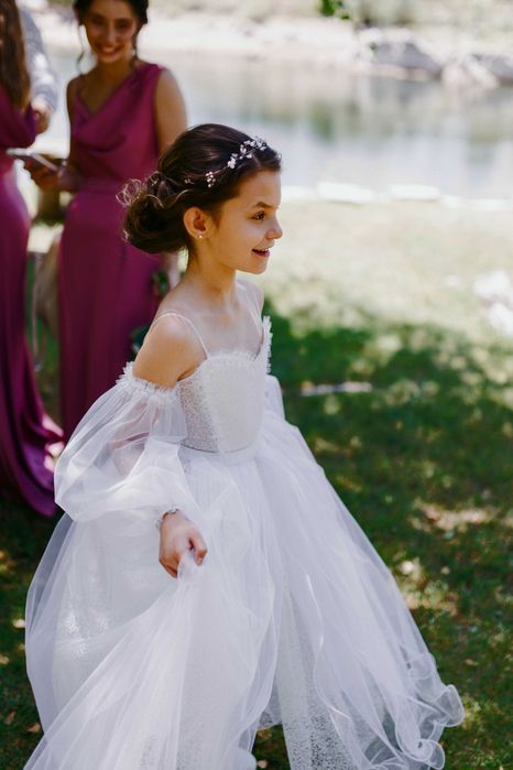 Шаферска Рокля за шаферка момиче 8 години