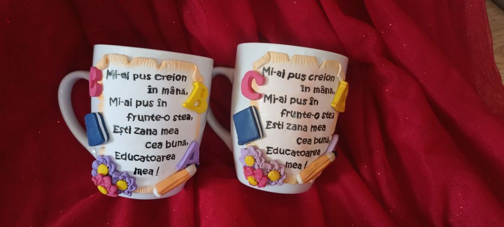 Căni din lut polimeric personalizate