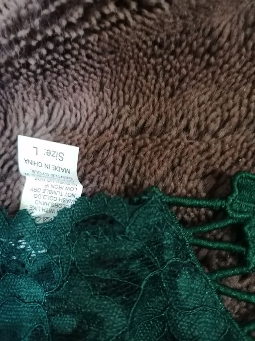 Lenjerie intima dama, tanga, verde mărimea L nou fără eticheta