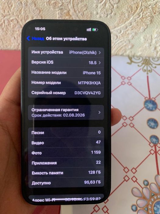 Айфон 15 на 128 гб