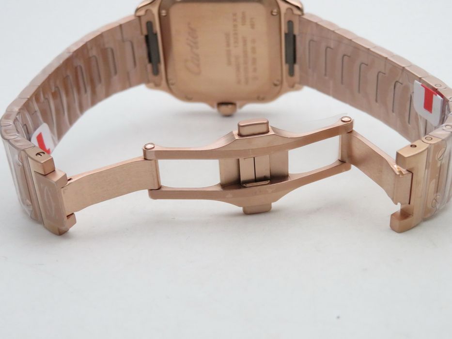 Cartier Santos de Cartier 35mm дамски - розово злато - автоматичен - QC снимки