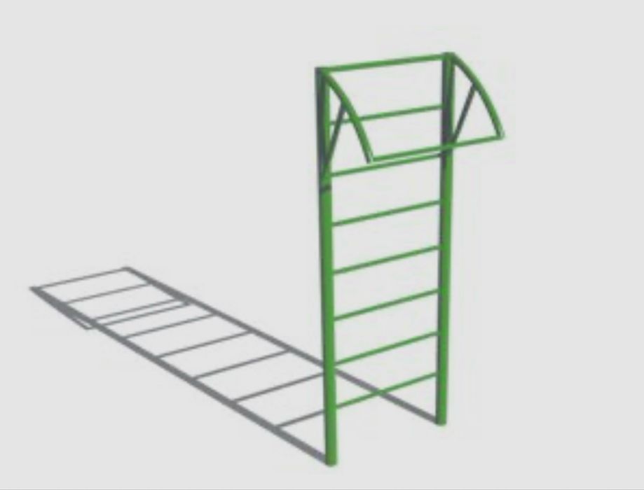 Гимнастическая стенка с турником