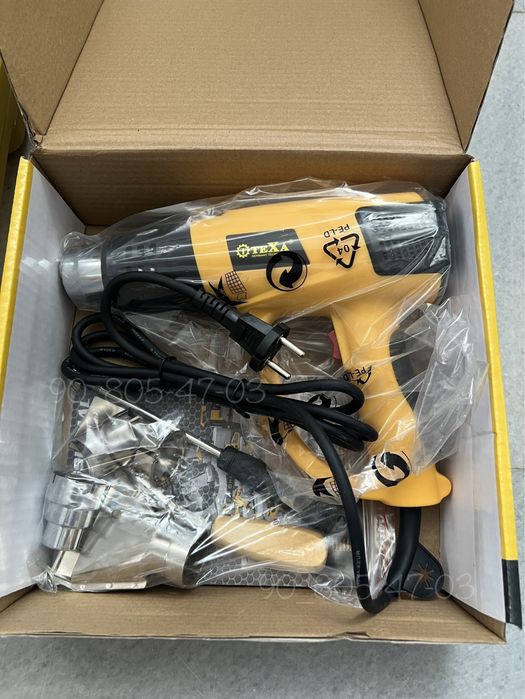 Фен строительный электронный табло