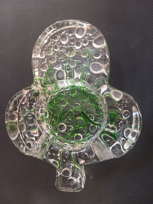 Scrumiera de sticla (cristal), decorativa, model deosebit