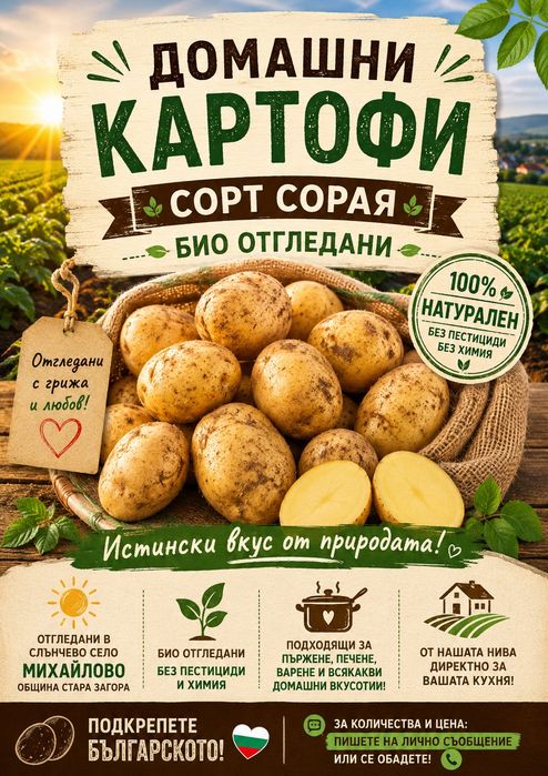 Картофи сорт Сорая