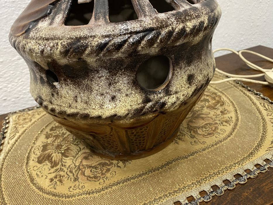 Винтидж немска лампа West German pottery 1960те колекционерска