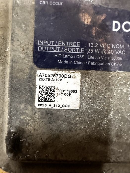 Calcultor far xenon .cod:A70525700.DG.
