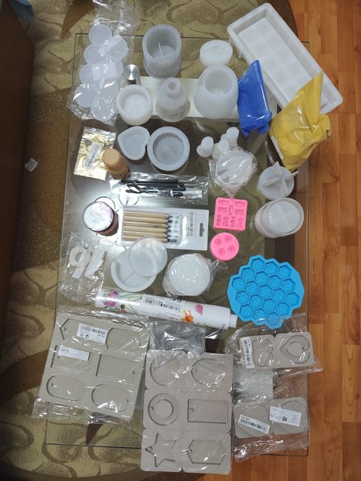 Forme silicon ceramica, și lumânări,ustensile, coloranți