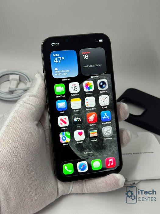 iPhone 13 Pro, 128GB, Graphite, 100% батерия, КАТО НОВ, ГАРАНЦИЯ!