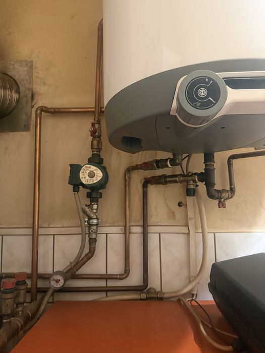 Bolier 160 litri pe lemne si electric